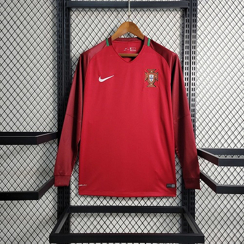 Portugal Retro 16-17 Portugal Home Long Sleeve Size S-XXL