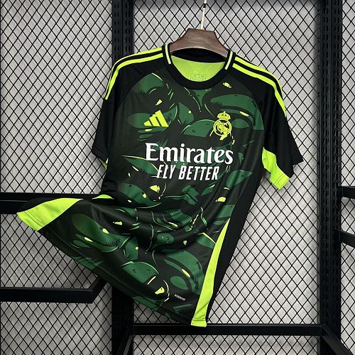 Real Madrid Real Madrid 2024/25 Green and black special edition Jersey S-XXXXL