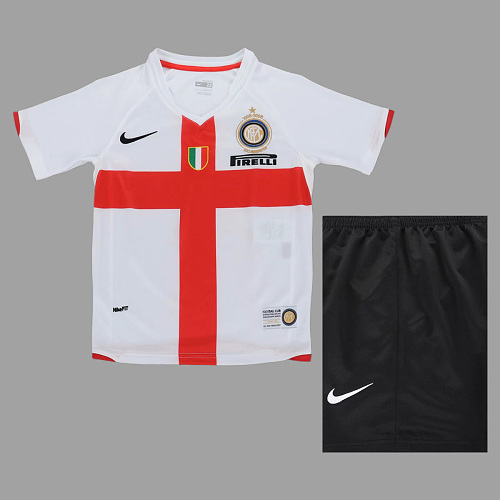Inter Milan 07/08 Inter Milan Away Kids Retro Soccer Jersey Size 16-28