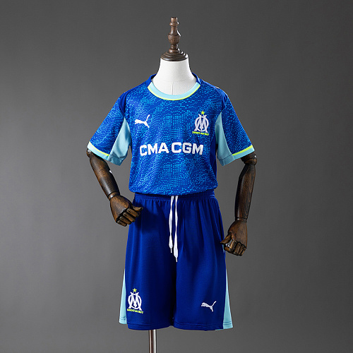 Olympique de Marseille Marseille 25/26 Third Away Kids Kit Jersey SIZE 16-28
