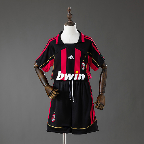 AC Milan AC Milan 06/07 Home Retro Kids Kit Jersey Size 16-28