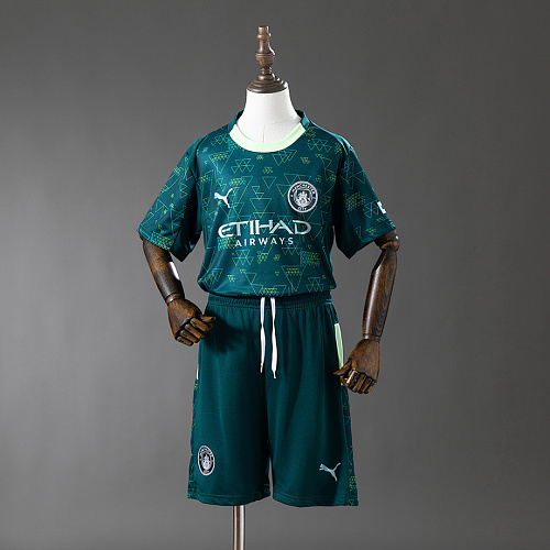 Manchester City Manchester City 25/26 Fourth Away Kids Kit Jersey SIZE 16-28