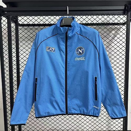 Napoli 25/26 Napoli pad printed blue waterproof windbreaker