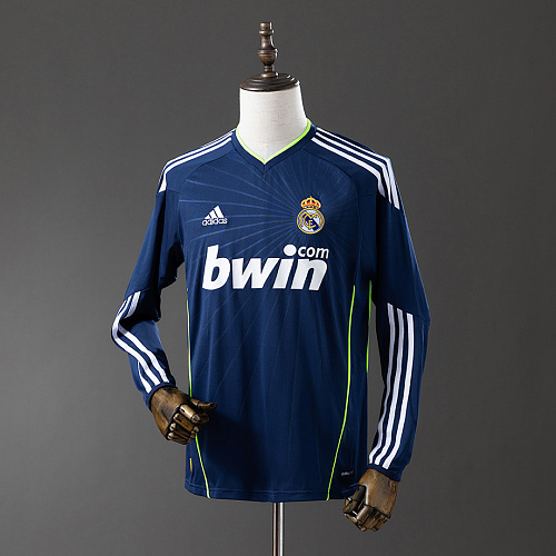 Real Madrid Real Madrid 10/11 Away Long Sleeve Retro Jersey S-XXL
