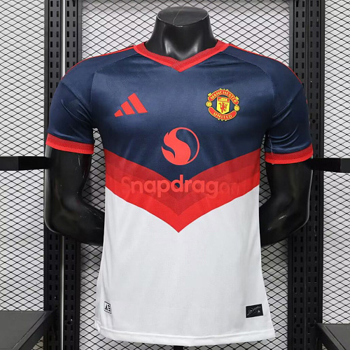 Manchester United 26/27 Manchester United Navy White Red Player Version Soccer Jersey