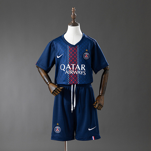 Paris Saint-Germain PSG 25/26 Home (Champion Edition) Kids Kit Jersey Size 16-28