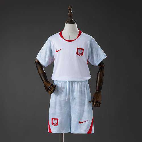 Poland Poland 2026 Home Kids Kit Jersey Size 16-28