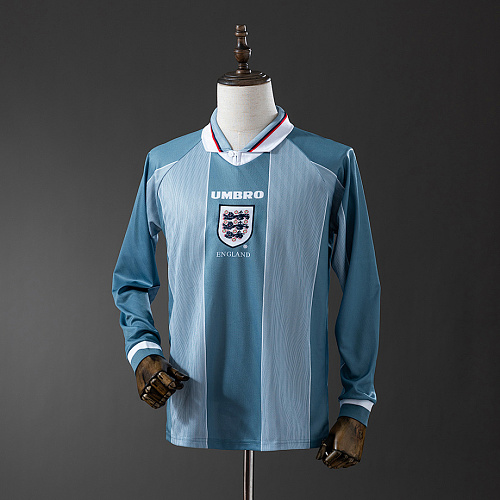 England England 1996 Away Long Sleeve Retro Jersey S-XXL