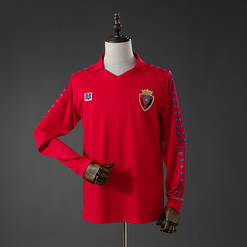 Osasuna Osasuna 1983 Home Retro Long Sleeve Jersey S-XXL
