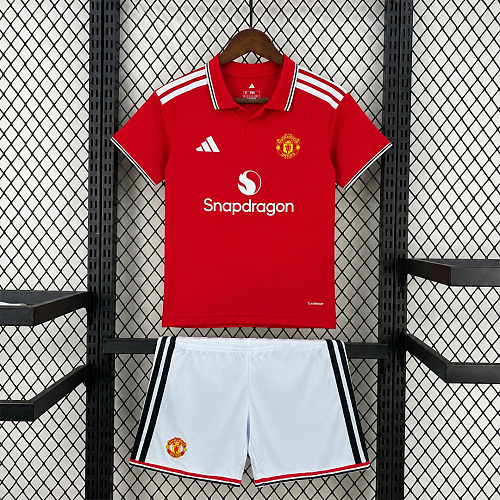 Manchester United 26/27 Manchester United Home Kids Soccer Jersey Size 16-28