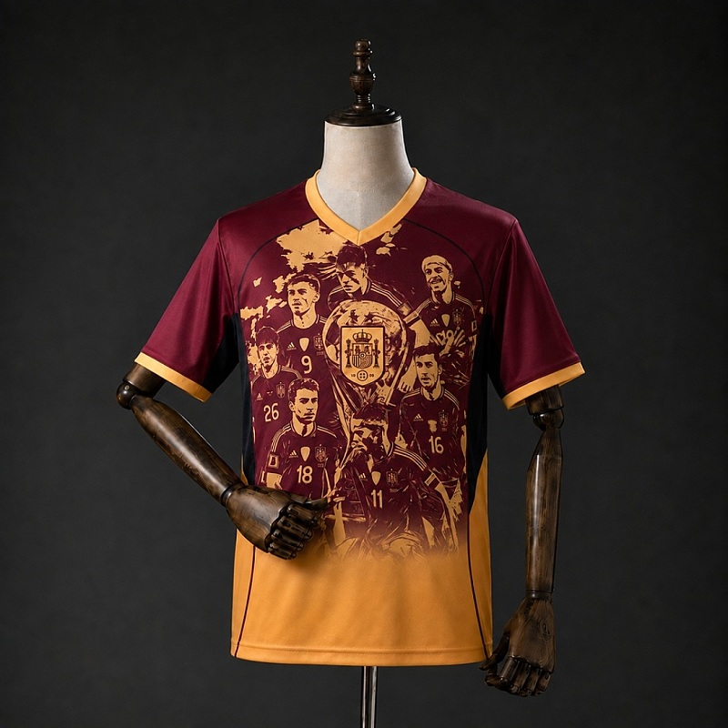 Spain Spain 2026 Champions Commemorative Jersey S-4XL