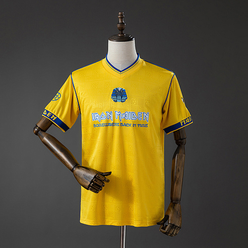 West Ham United Iron Maiden x West Ham United 2008 Retro Yellow Jersey S-XXL
