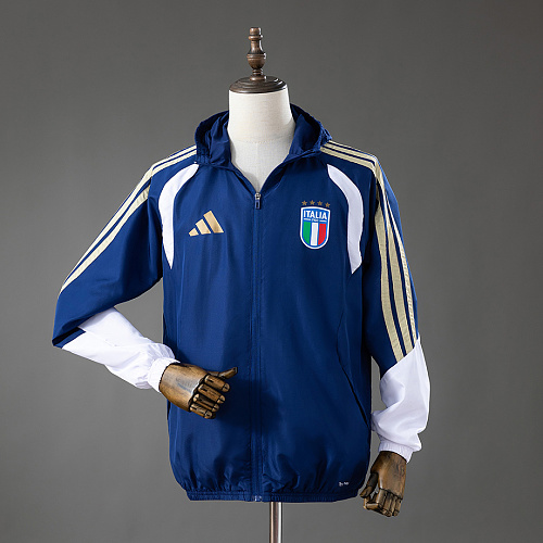 Italy Italy 2026 All Weather Jacket Windbreaker - Blue S-XXL