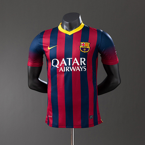 Barcelona Barcelona 13/14 Home Player Version Retro Jersey S-3XL