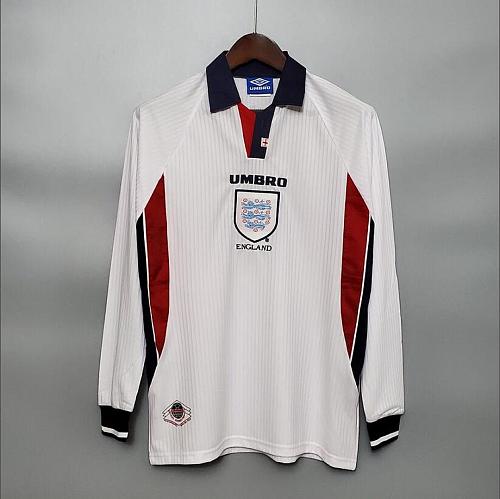 England Retro Long Sleeve 1998 England home S- XXL