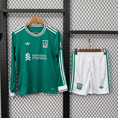 Liverpool 25/26 Liverpool Third Long Sleeve Kids Soccer Jersey Size 16-28