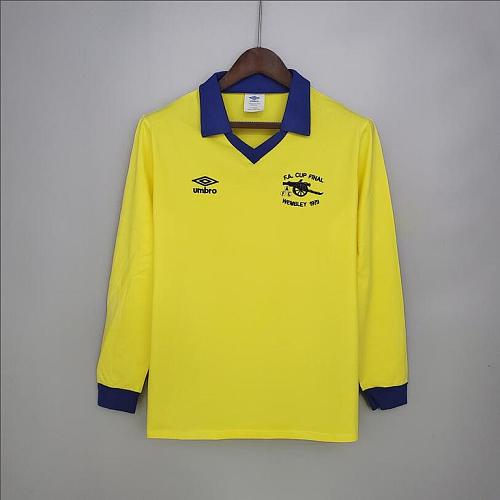 Arsenal Retro long sleeve Arsenal 71/79 away yellow S-XXL