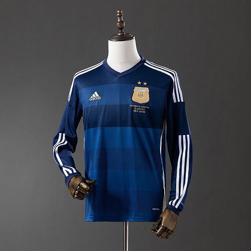 Argentina Argentina 2014 Away Long Sleeve Retro Jersey S-XXL