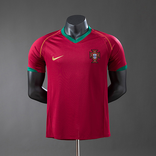Portugal Portugal 2006 Home Retro Player version Jersey S-3XL