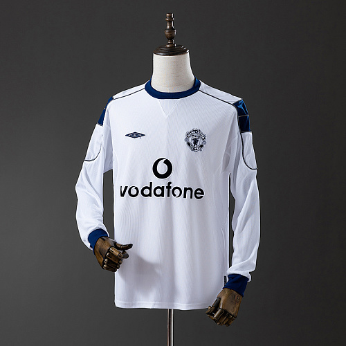 Manchester United M-U 00/01 Away Long Sleeve Retro Jersey S-XXL