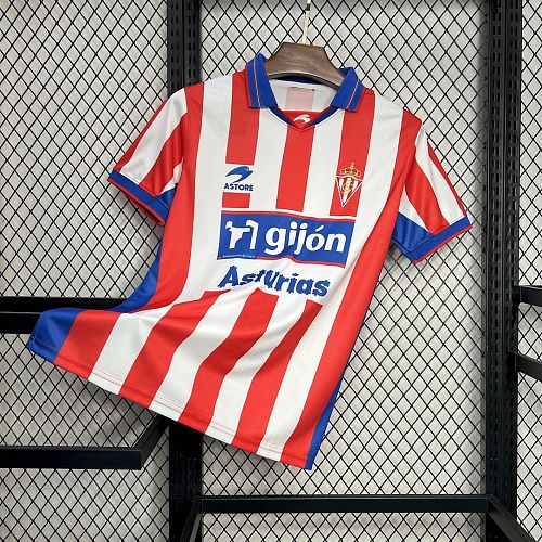 Sporting de Gijon Sporting de Gijon 2001/02 Home Retro Jersey S-XXL