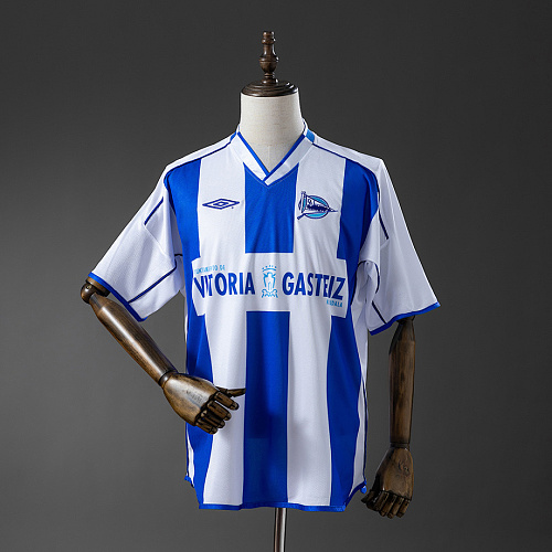 Deportivo Alavés Deportivo Alavés 03/04 Home Retro Jersey S-XXL