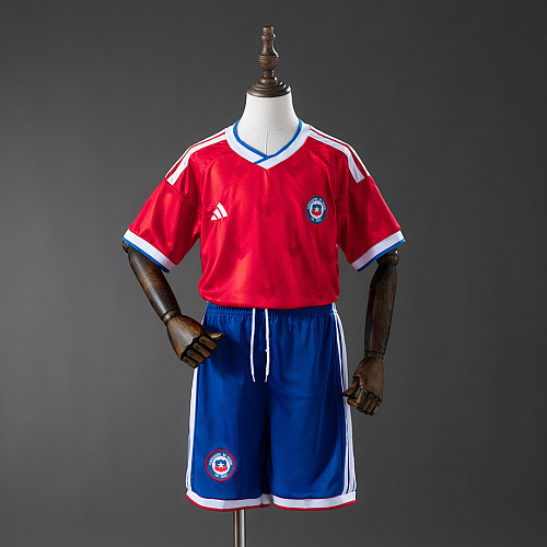 Chile Chile 2026 Home Kids Kit Jerseys Size 16-28