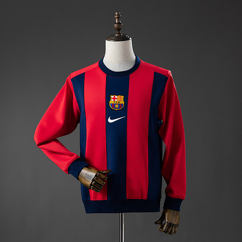 Barcelona Barcelona Long-sleeved Sweatshirt - Red & Blue M-3XL