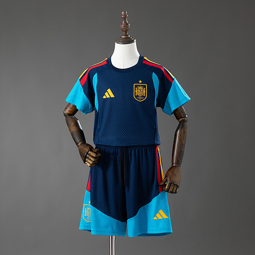 Spain Spain 2026 Player Version Training Kids Kit Jersey - Royal Blue Size 16-28