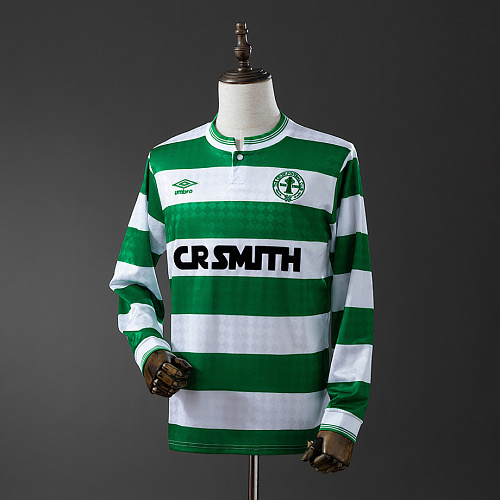 Celtic Celtics 1989/91 Long Sleeve Home Retro Jersey S-XXL
