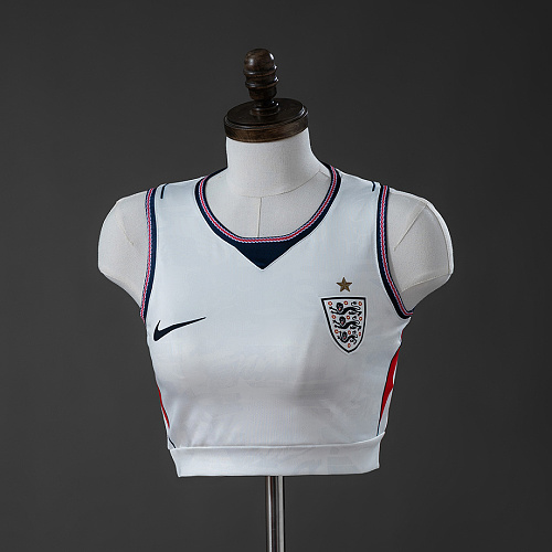 England England 2026 Home Women's Crop Top Style Vest S-XXL