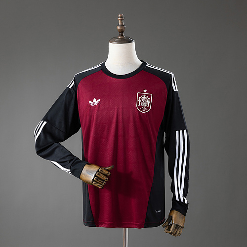 Spain Spain 2026 GK-Red Long Sleeved Jersey S-4XL