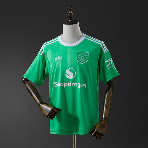 Manchester United M-U 25/26 Third Goalkeeper Jersey Green S-4XL