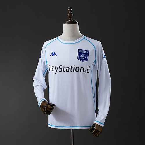 Auxerre Auxerre 03/04 Home Long Sleeve Retro Jersey S-XXL