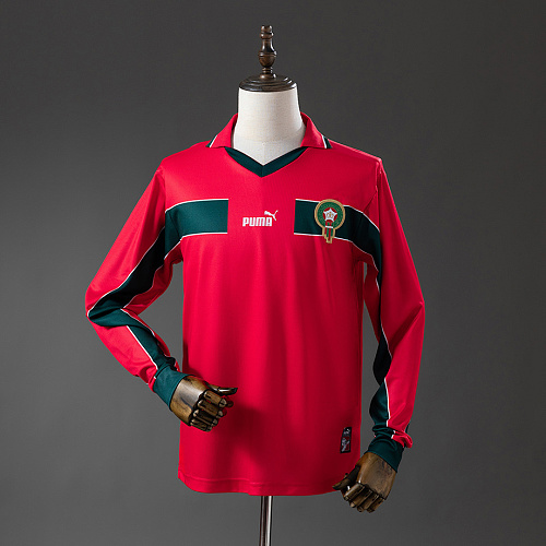 Morocco Morocco 1998 Away Long Sleeve Retro Jersey S-XXL