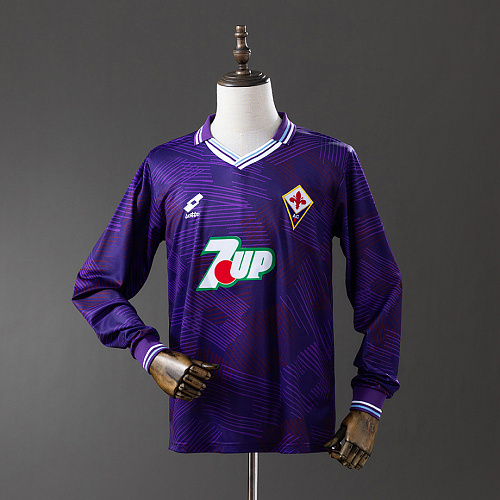 Fiorentina Fiorentina 92/93 Home Long Sleeve Retro Jersey S-XXL