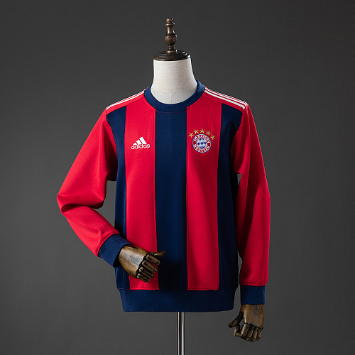 Bayern Munich Bayern Munich Long-sleeved Sweatshirt - Red & Cyan M-3XL