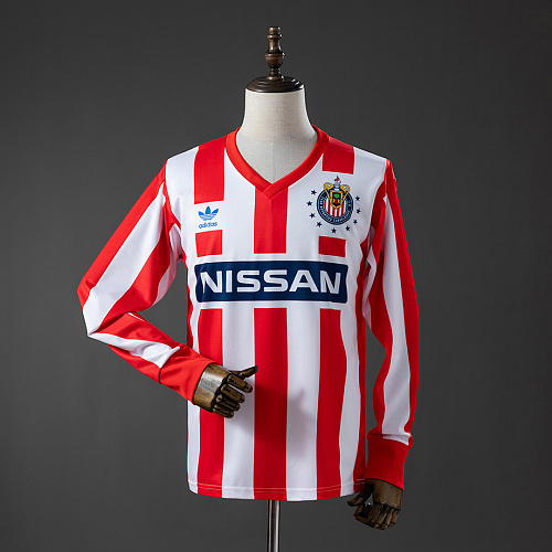 Chivas de Guadalajara Chivas de Guadalajara 90/91 Home Long-sleeved Retro Jersey S-XXL