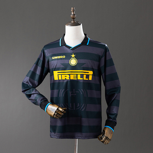 Inter Milan Inter Milan 97/98 Third Away Long Sleeve Retro Jersey S-XXL